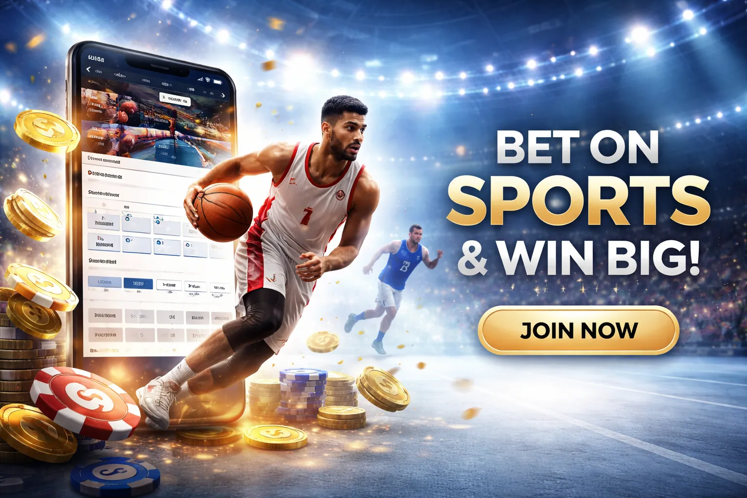Bàn Baccarat với các lá bài và chip cá cược tại ok88